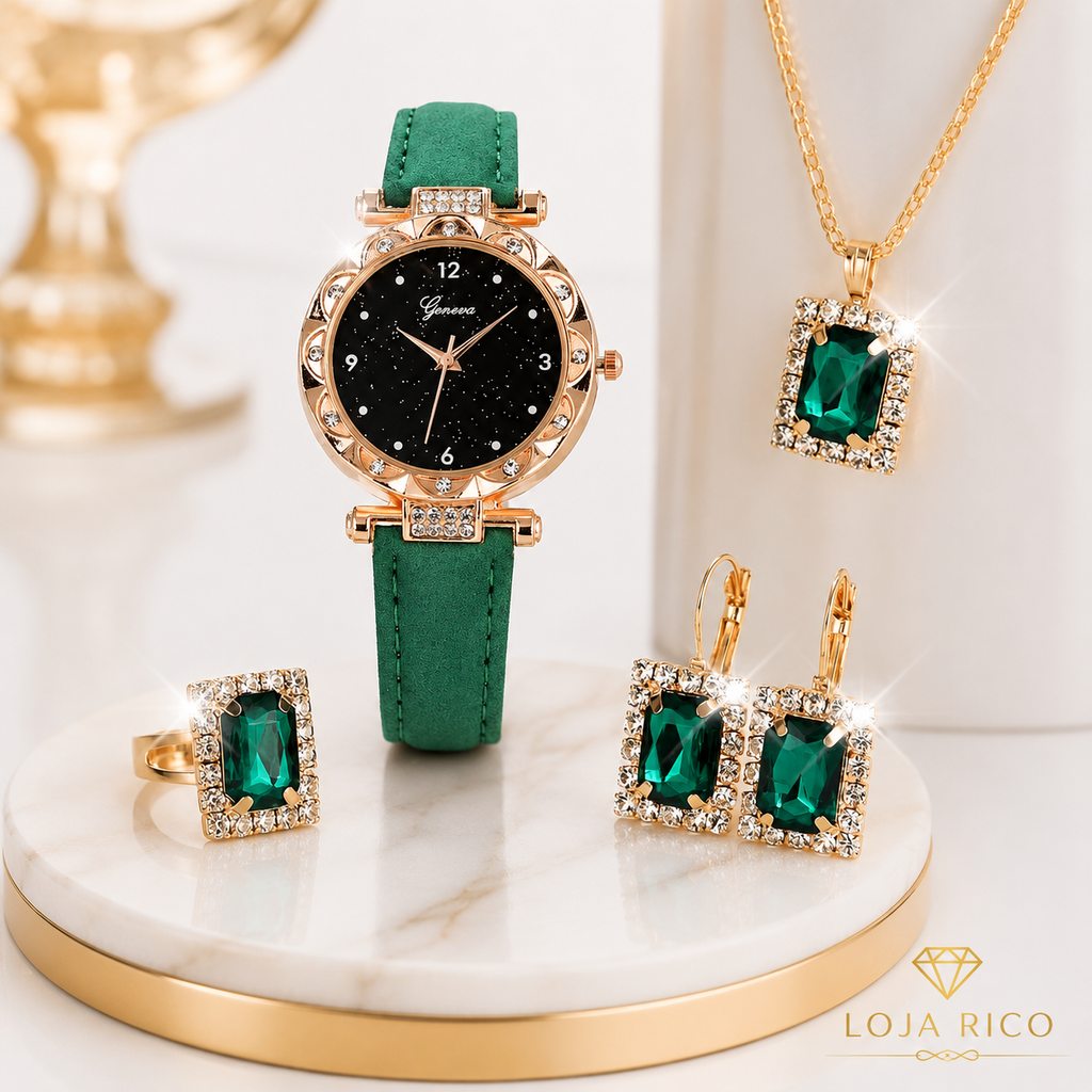 Conjunto Geneva Esmeralda