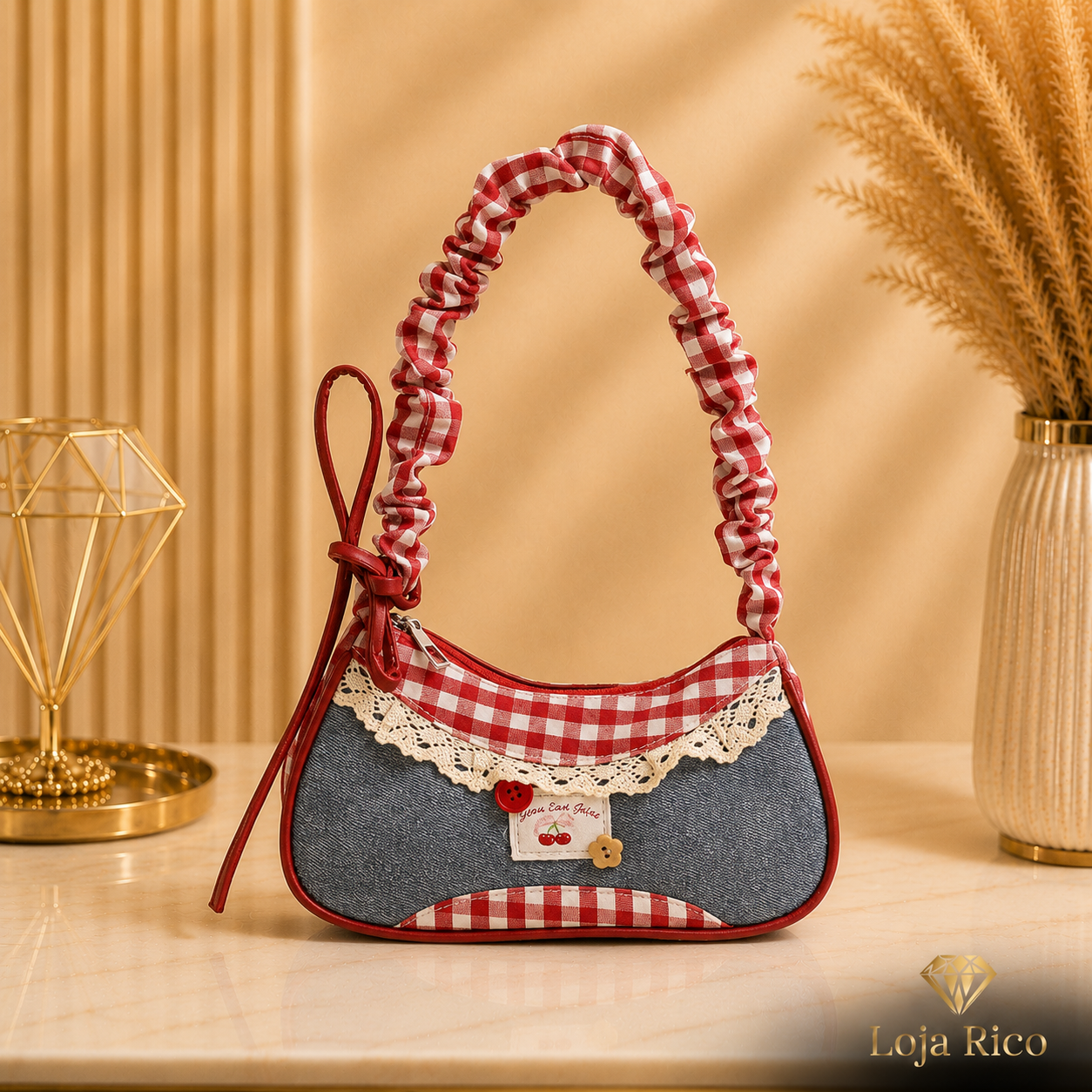 Bolsa Baguete Renda