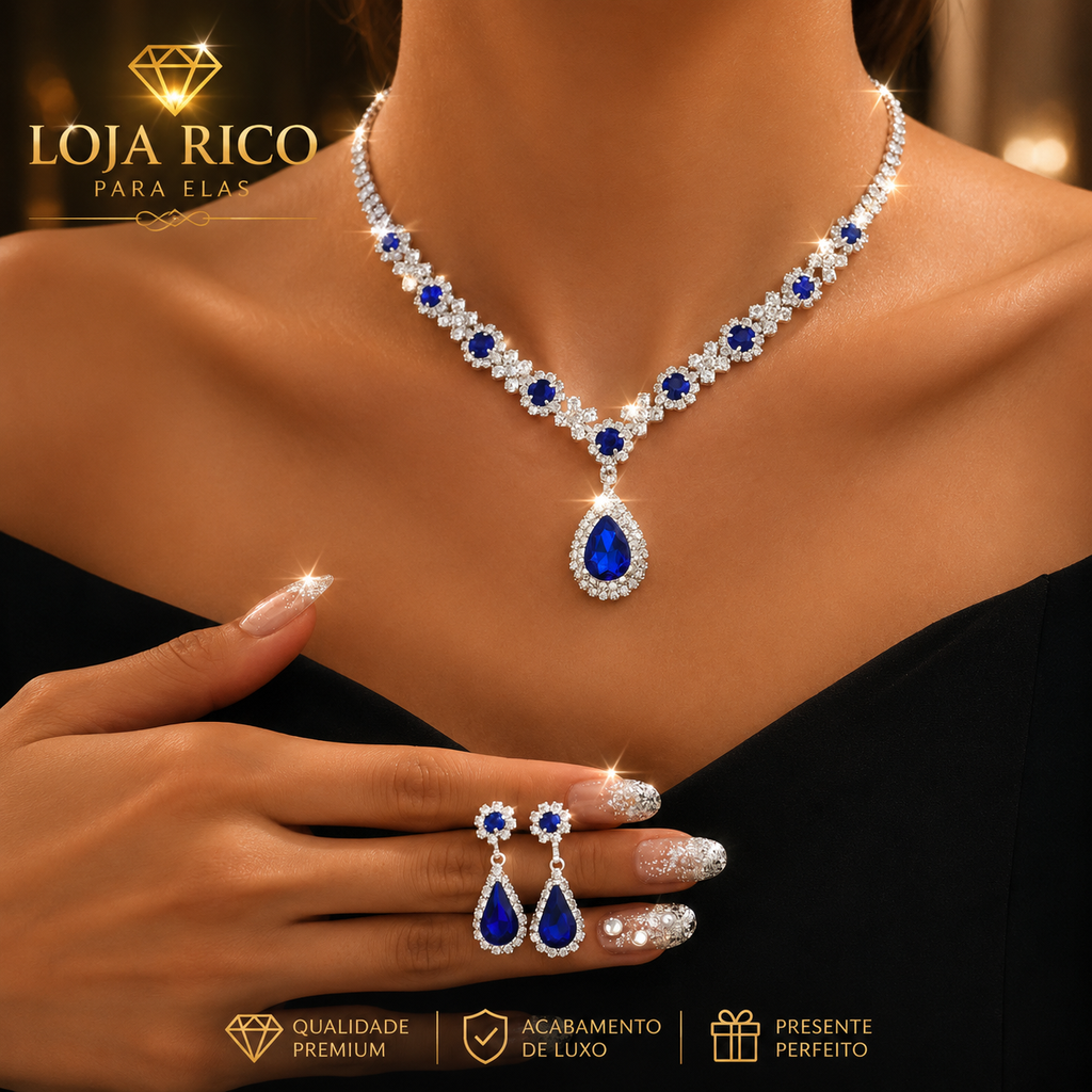 Conjunto de Joias Safira