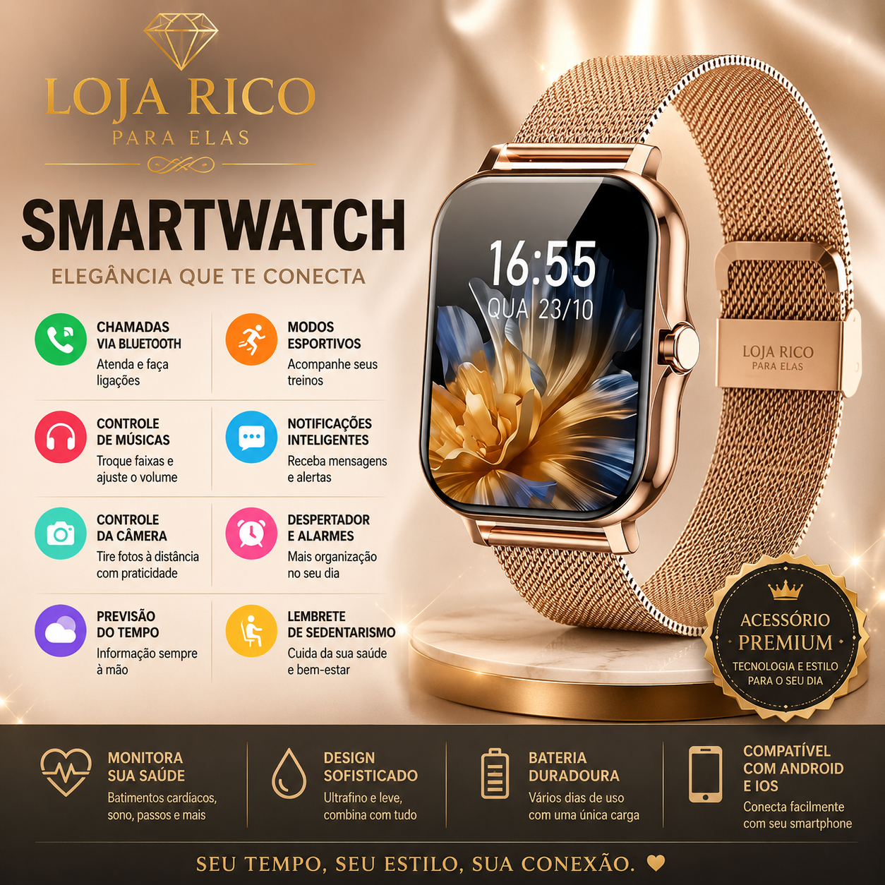 Smartwatch Feminino