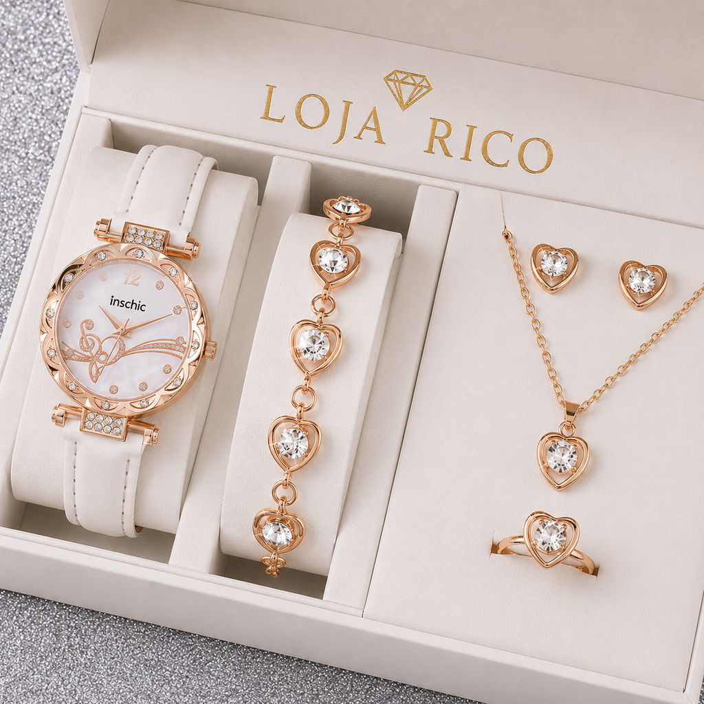 Conjunto 6 Pças Coração