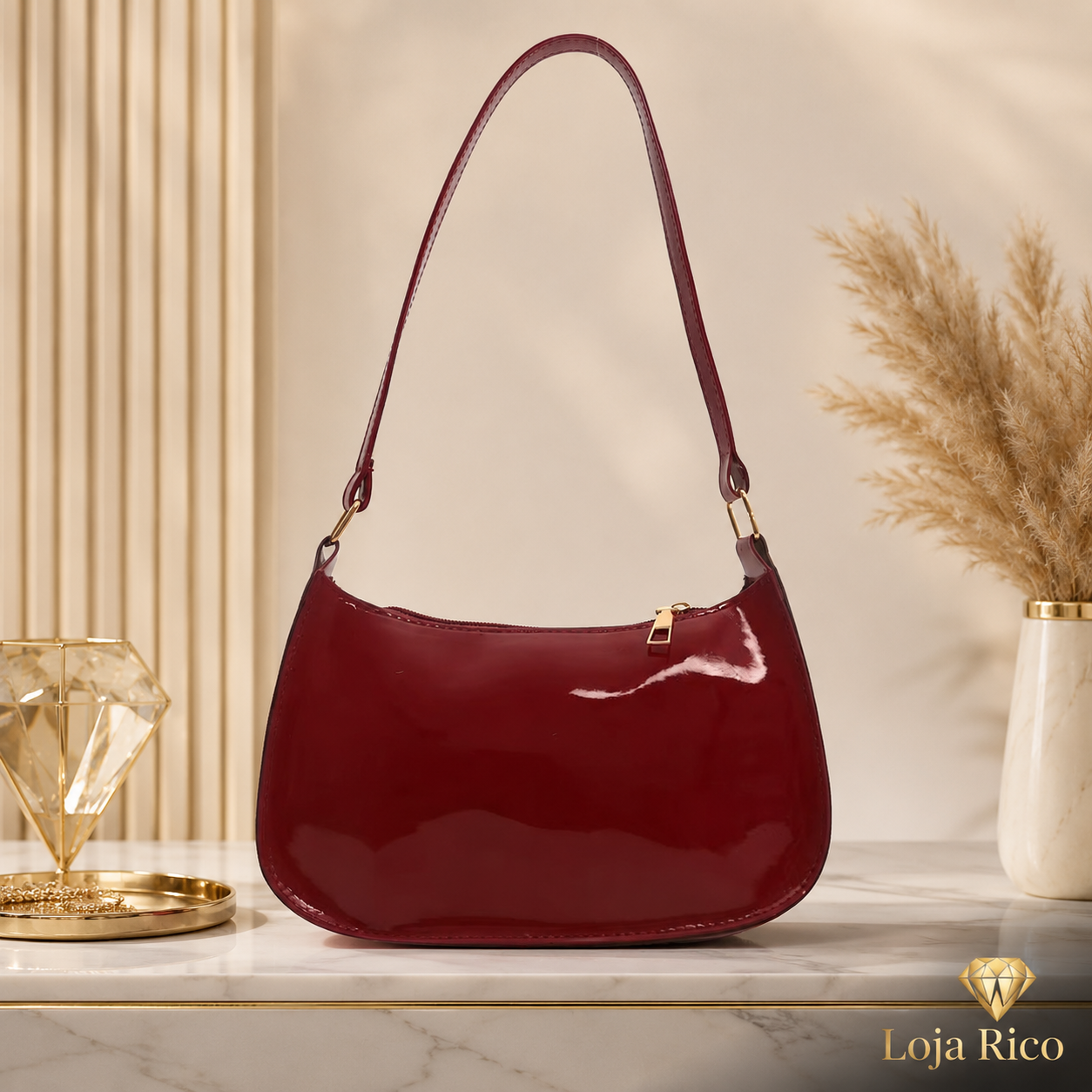 Bolsa Verniz Luxo
