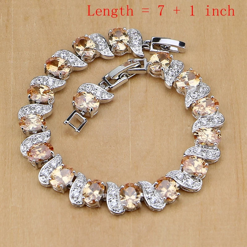 Conjunto Cristal Champagne