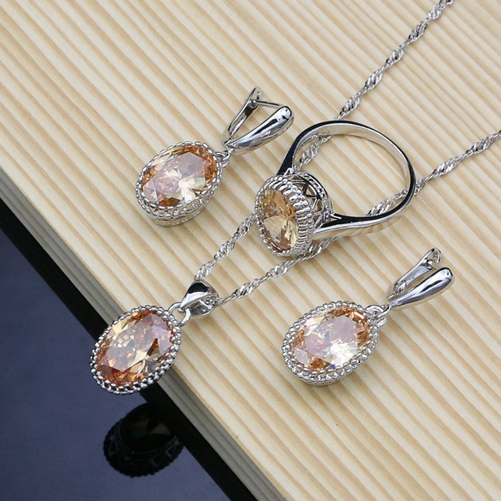 Conjunto Cristal Champagne