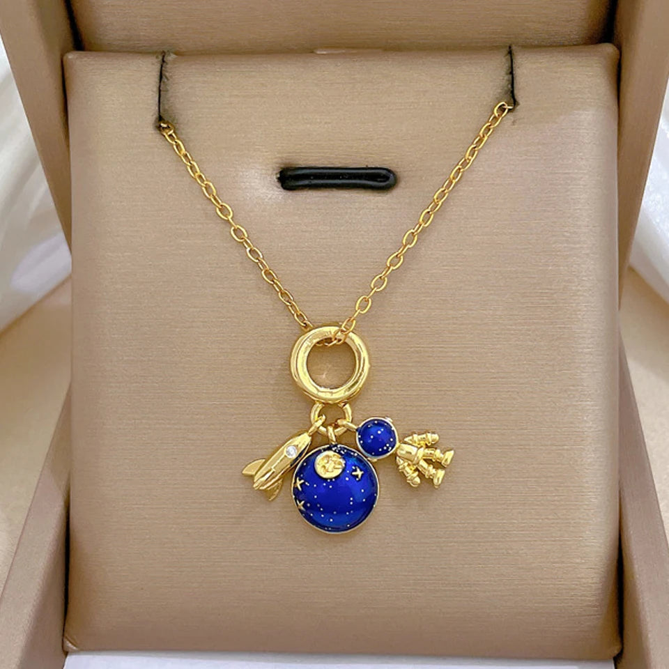 Conjunto Galáxia Saturno Zircônias