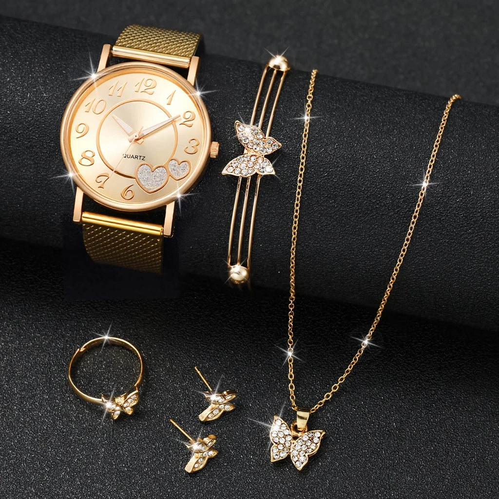 Conjunto 6 Peças Luxo Borboleta