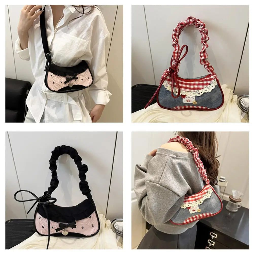 Bolsa Baguete Renda
