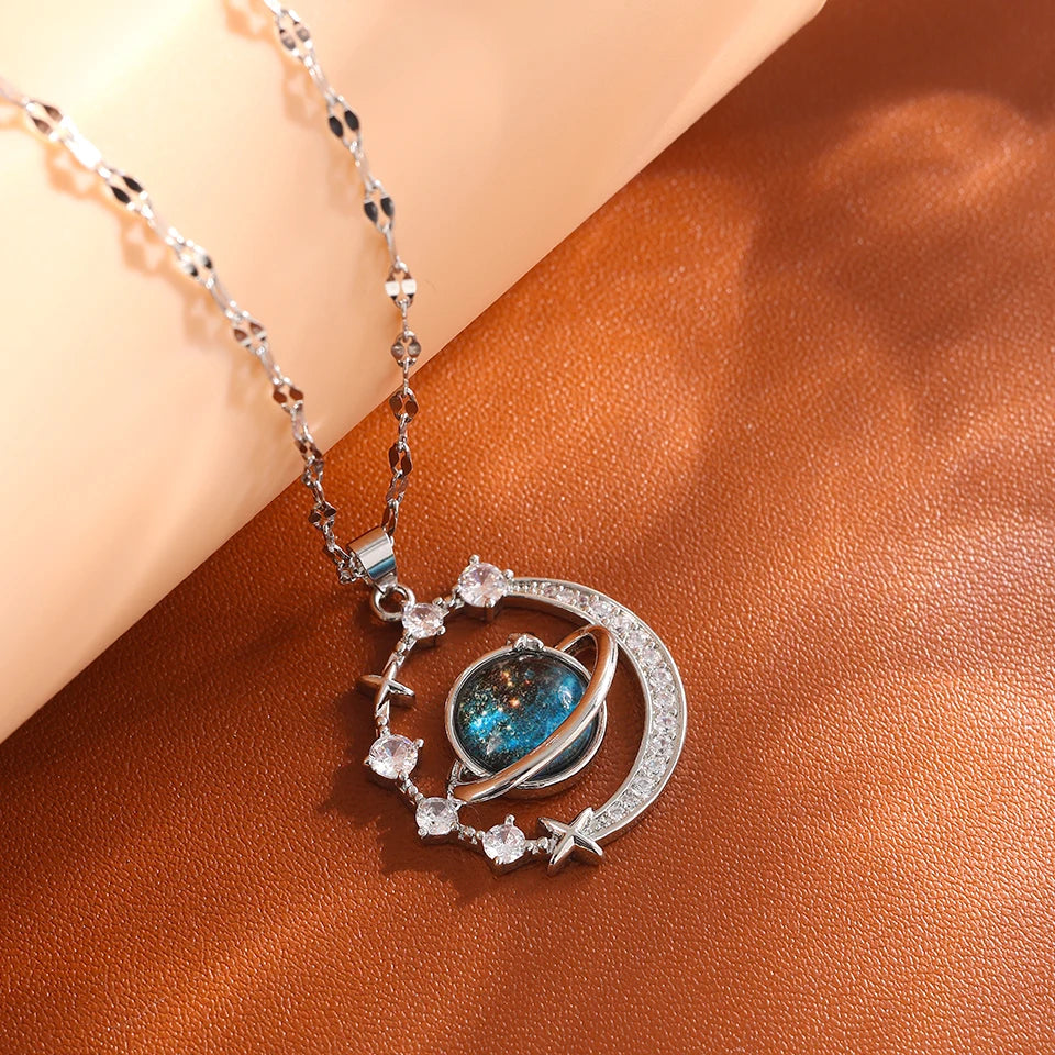 Conjunto Galáxia Saturno Zircônias