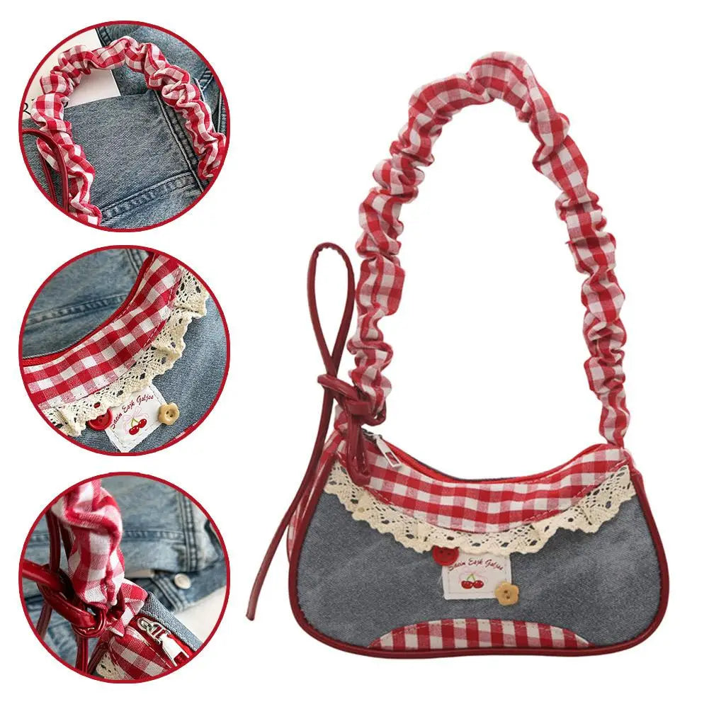 Bolsa Baguete Renda