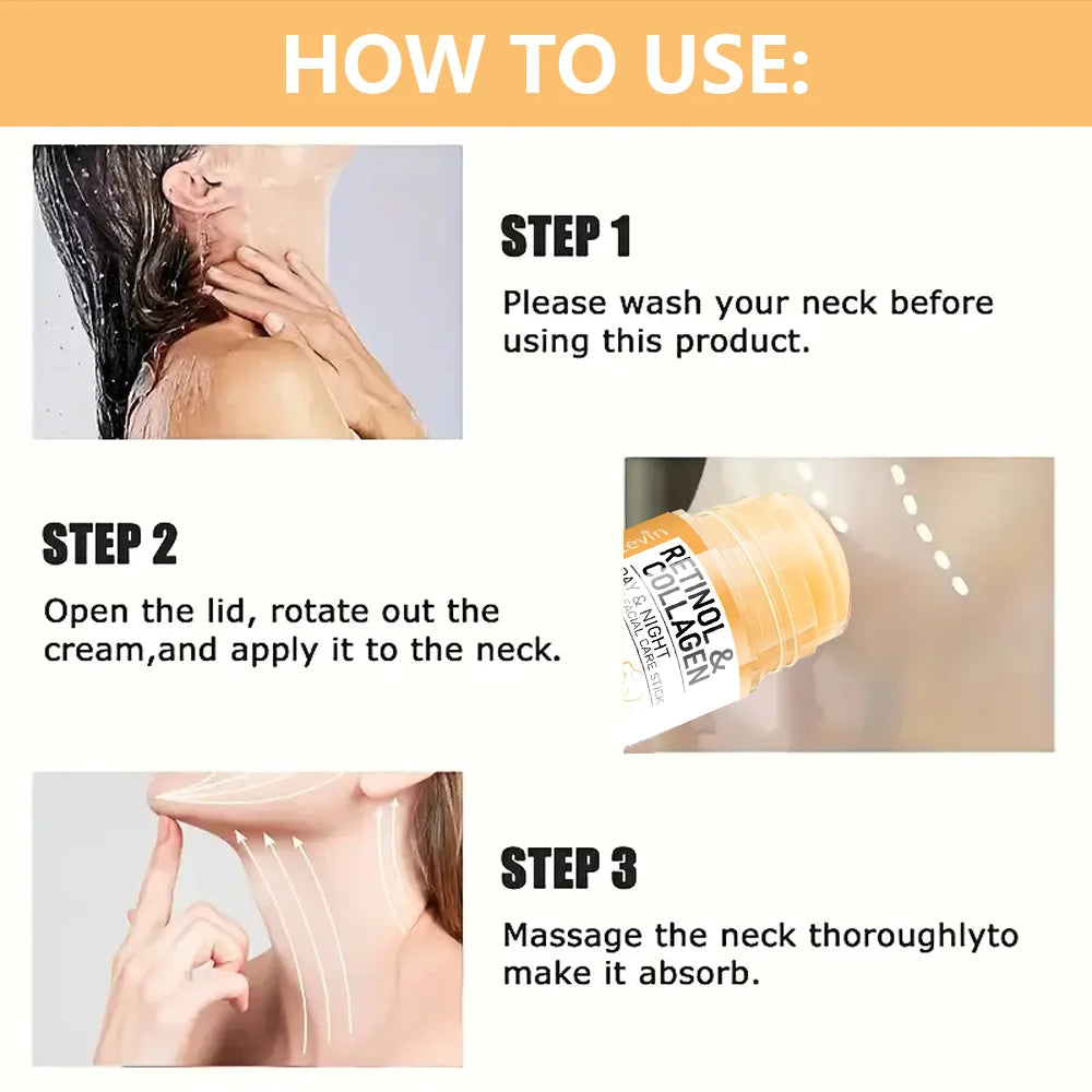 Retinol e Colágeno Facial e Pescoço