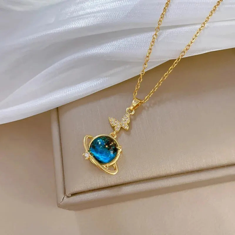 Conjunto Galáxia Saturno Zircônias